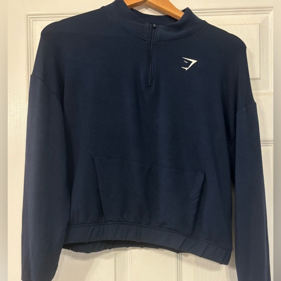 GYMSHARK Women's Pippa Training Cropped 1/4 Zip Pullover Size XL - Picture 2 of 9